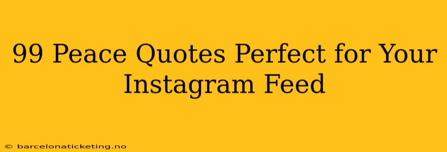 99 Peace Quotes Perfect for Your Instagram Feed