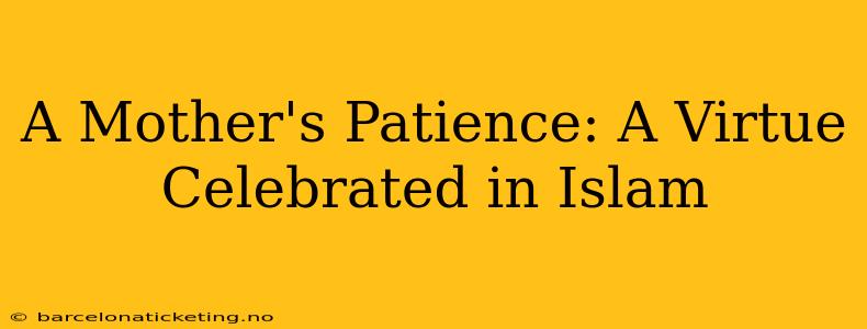 A Mother's Patience: A Virtue Celebrated in Islam