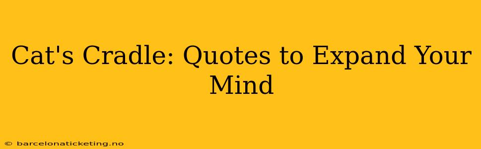 Cat's Cradle: Quotes to Expand Your Mind