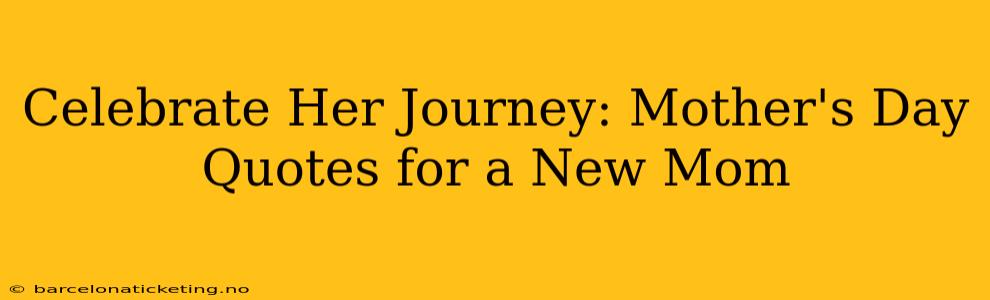 Celebrate Her Journey: Mother's Day Quotes for a New Mom