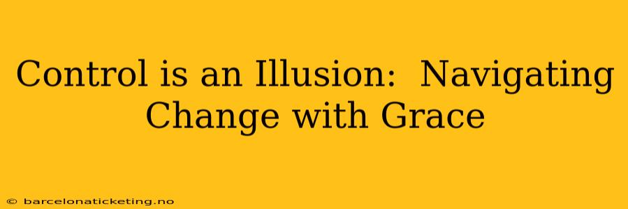 Control is an Illusion:  Navigating Change with Grace