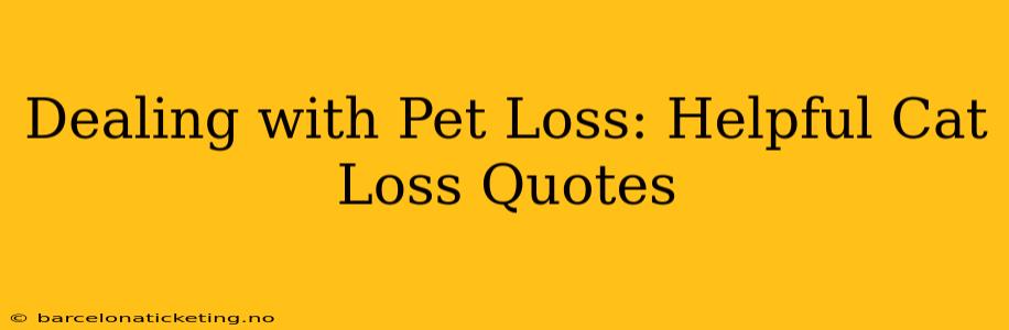 Dealing with Pet Loss: Helpful Cat Loss Quotes