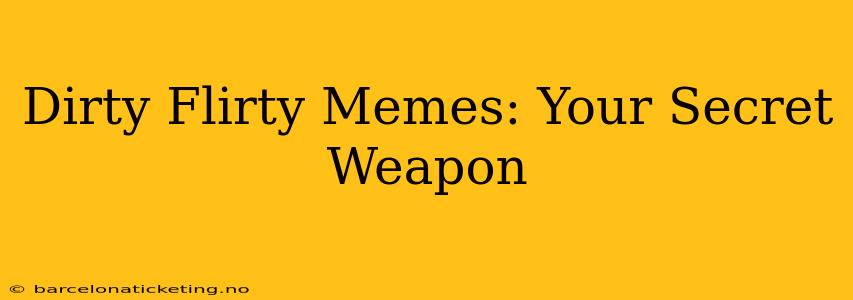 Dirty Flirty Memes: Your Secret Weapon