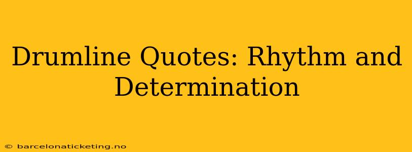 Drumline Quotes: Rhythm and Determination