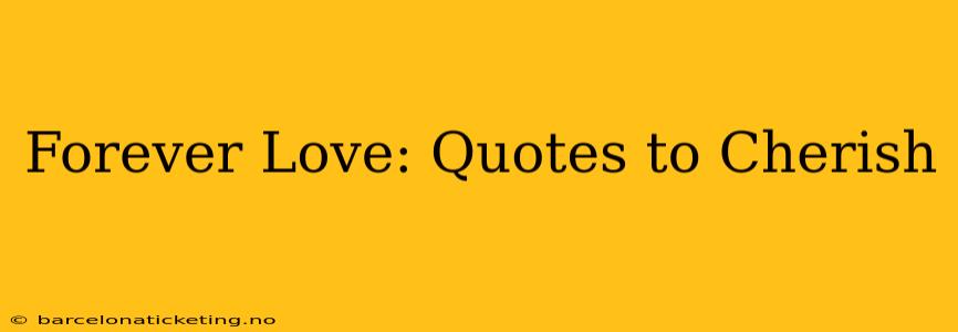 Forever Love: Quotes to Cherish
