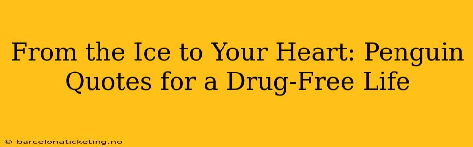From the Ice to Your Heart: Penguin Quotes for a Drug-Free Life