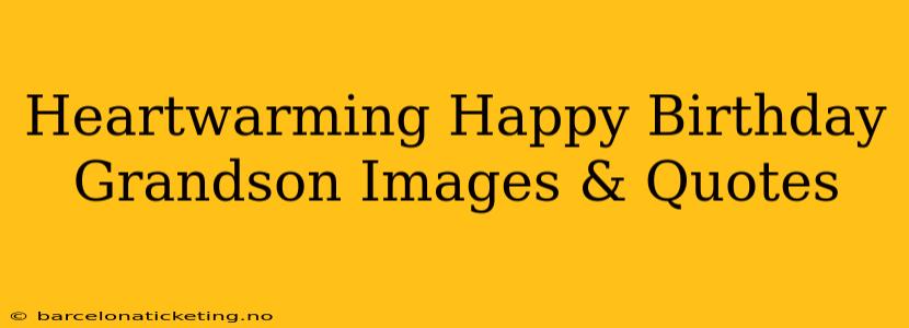 Heartwarming Happy Birthday Grandson Images & Quotes