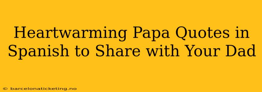 Heartwarming Papa Quotes in Spanish to Share with Your Dad