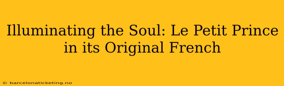 Illuminating the Soul: Le Petit Prince in its Original French