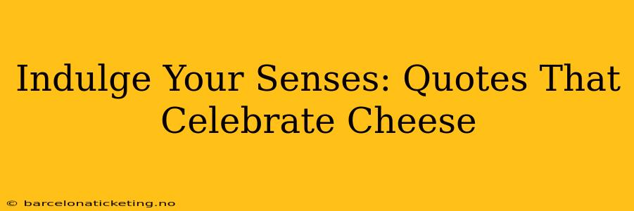 Indulge Your Senses: Quotes That Celebrate Cheese