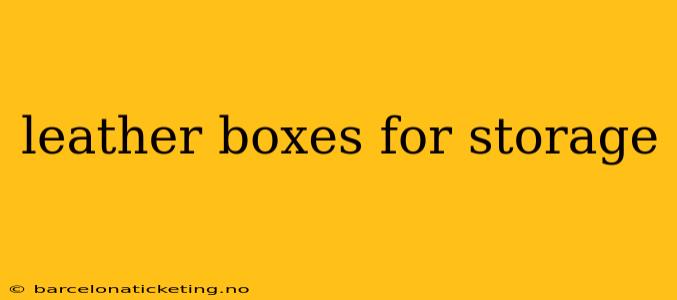 leather boxes for storage
