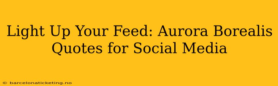 Light Up Your Feed: Aurora Borealis Quotes for Social Media