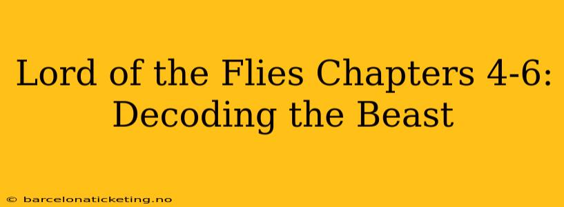 Lord of the Flies Chapters 4-6: Decoding the Beast