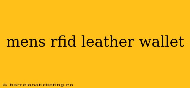 mens rfid leather wallet