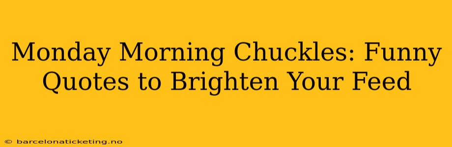 Monday Morning Chuckles: Funny Quotes to Brighten Your Feed