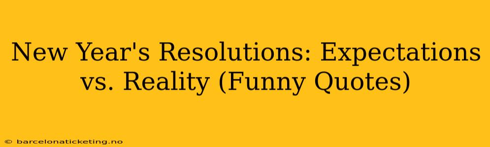 New Year's Resolutions: Expectations vs. Reality (Funny Quotes)