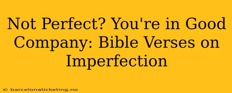 Not Perfect? You're in Good Company: Bible Verses on Imperfection