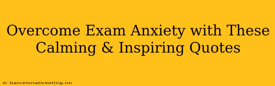 Overcome Exam Anxiety with These Calming & Inspiring Quotes