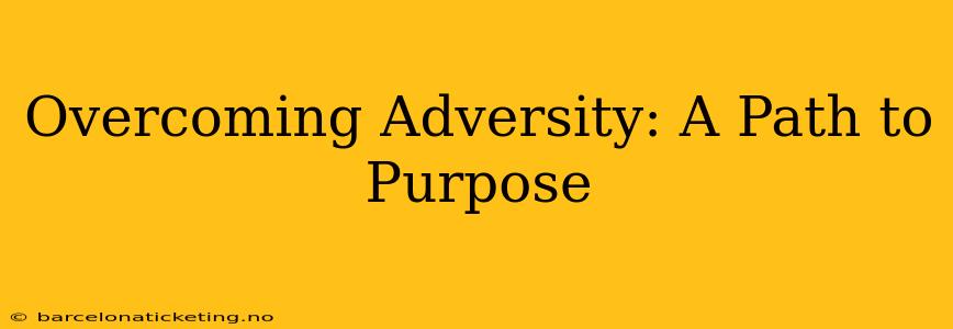 Overcoming Adversity: A Path to Purpose