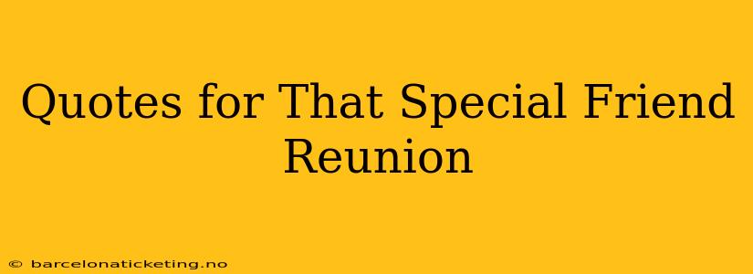 Quotes for That Special Friend Reunion