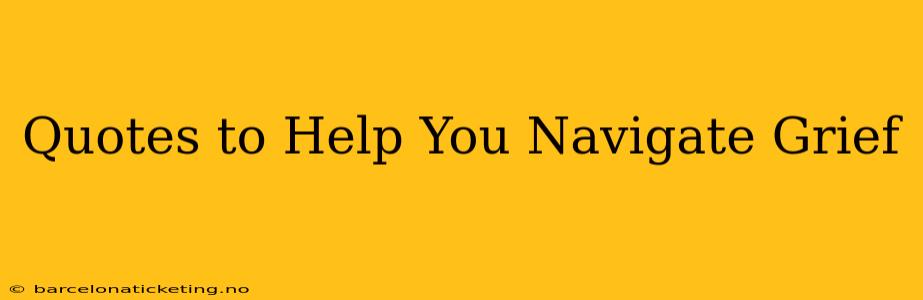 Quotes to Help You Navigate Grief