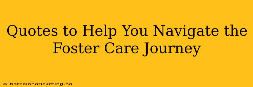 Quotes to Help You Navigate the Foster Care Journey