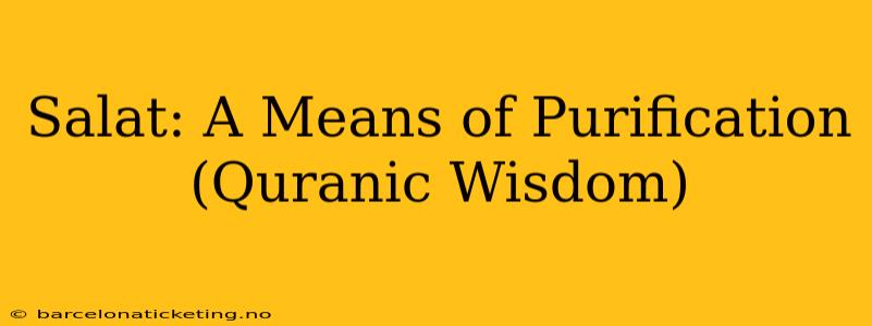 Salat: A Means of Purification (Quranic Wisdom)
