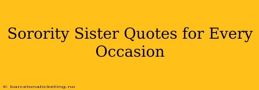 Sorority Sister Quotes for Every Occasion