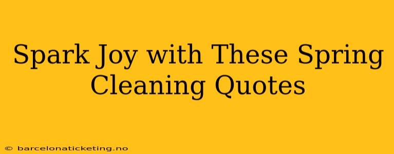 Spark Joy with These Spring Cleaning Quotes