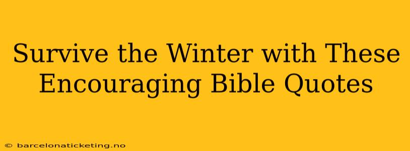 Survive the Winter with These Encouraging Bible Quotes