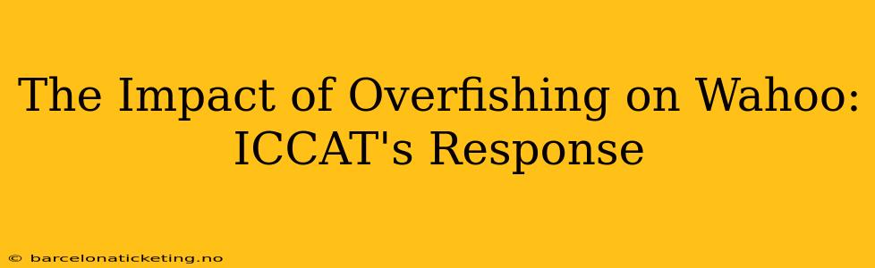The Impact of Overfishing on Wahoo: ICCAT's Response