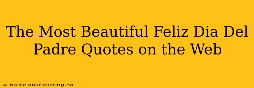 The Most Beautiful Feliz Dia Del Padre Quotes on the Web