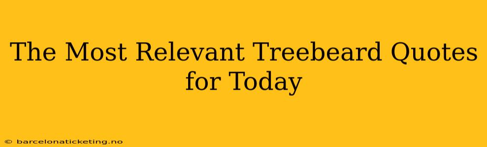 The Most Relevant Treebeard Quotes for Today