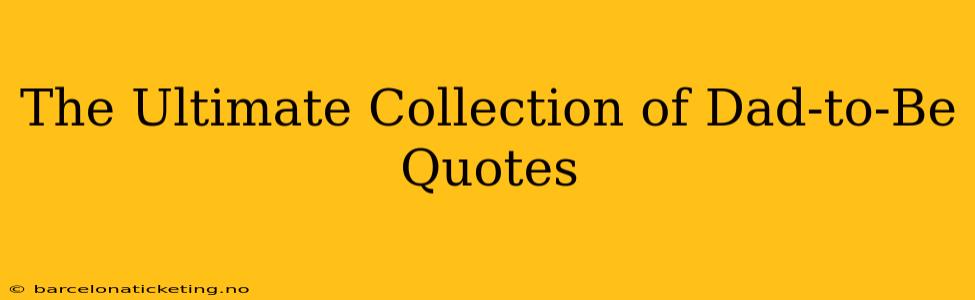 The Ultimate Collection of Dad-to-Be Quotes