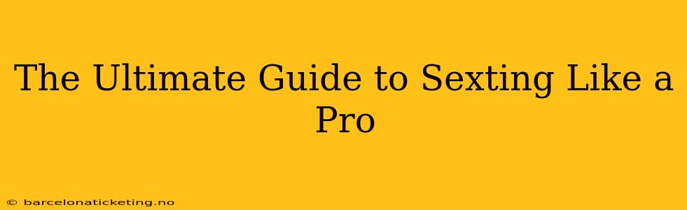 The Ultimate Guide to Sexting Like a Pro