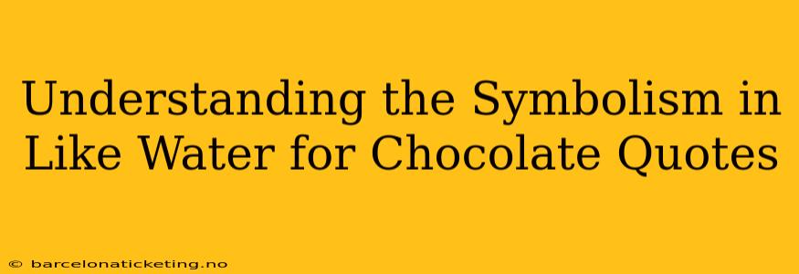 Understanding the Symbolism in Like Water for Chocolate Quotes