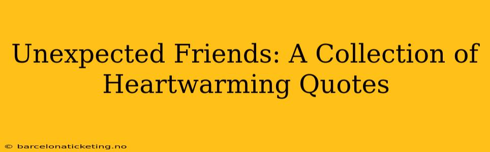 Unexpected Friends: A Collection of Heartwarming Quotes