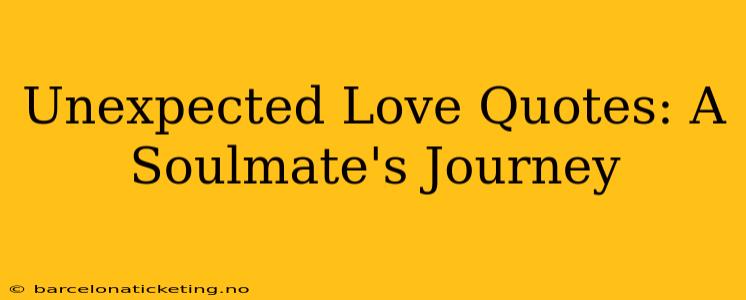 Unexpected Love Quotes: A Soulmate's Journey